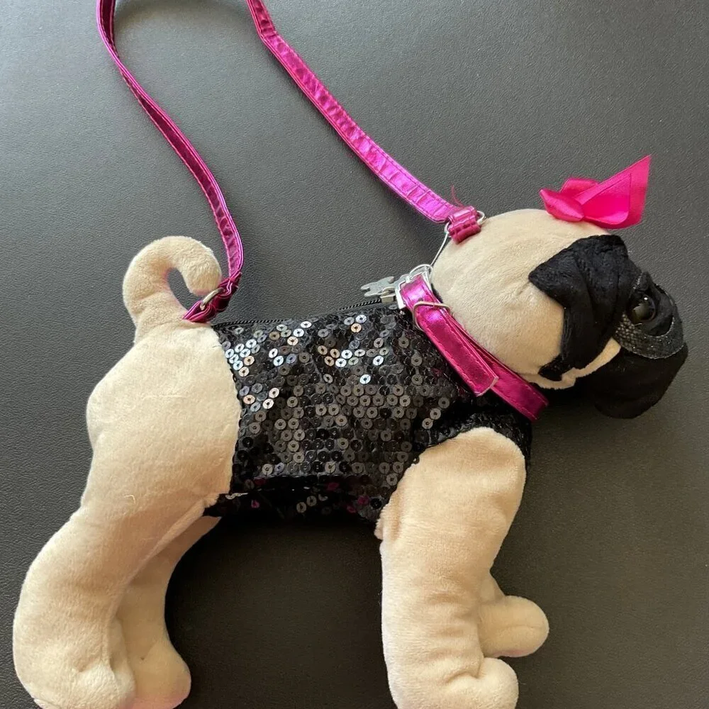 POOCHIE & CO PUG POOCH BLING PURSE